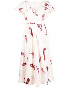 Платье миди с цветочным принтом Giambattista valli