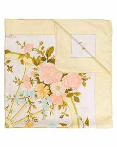 Шелковый платок 1990 х годов с цветочным принтом Hermes