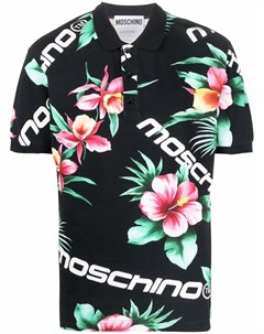 Рубашка поло с цветочным принтом Moschino
