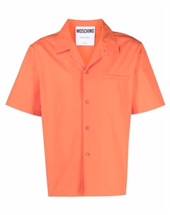 Рубашка с короткими рукавами и логотипом Moschino