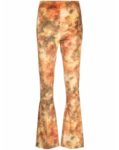 Расклешенные брюки с абстрактным принтом Nanushka