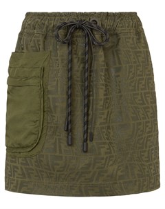 Джинсовая юбка мини с логотипом FF Fendi