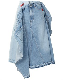 Джинсовая юбка со вставками Maison mihara yasuhiro