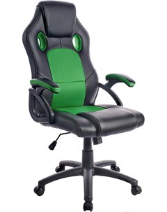 Геймерское кресло Дино X 2706 черный зеленый Mio tesoro