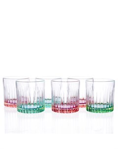 Набор стаканов для виски pedro rosa 360мл 6 шт прозрачный 21x18 см Rcr