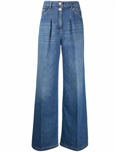 Широкие джинсы со складками Elisabetta franchi