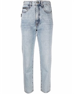 Укороченные джинсы бойфренды с завышенной талией Philipp plein