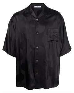 Жаккардовая рубашка с короткими рукавами Acne studios