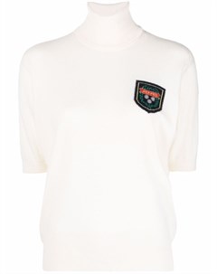 Кашемировый топ 1980 х годов с логотипом Hermes