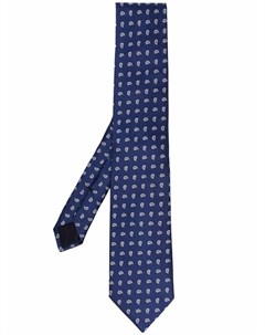 Шелковый галстук с вышитым узором пейсли Corneliani
