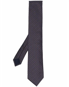 Шелковый галстук с вышивкой Corneliani