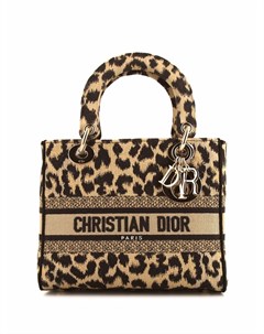 Сумка тоут Cheetah Lady Dior 2021 го года среднего размера Christian dior