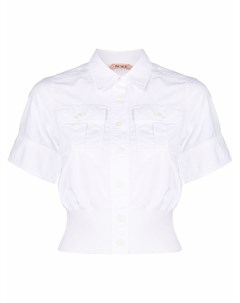 Укороченная рубашка с короткими рукавами Nº21