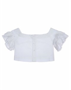 Укороченная блузка с английской вышивкой Lapin house