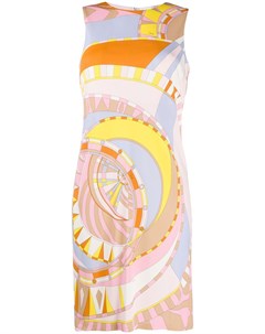 Платье мини с абстрактным принтом Emilio pucci