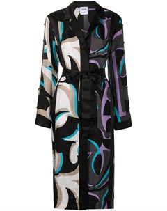Платье с абстрактным принтом и завязками Emilio pucci