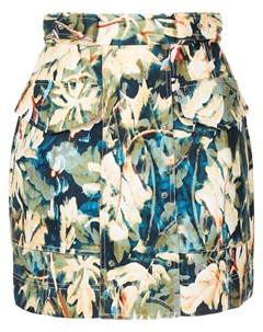 Юбка мини с цветочным принтом Acler