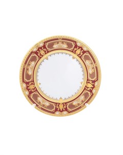 Набор тарелок donna bordeaux gold 22 5 см 6 шт красный Falkenporzellan