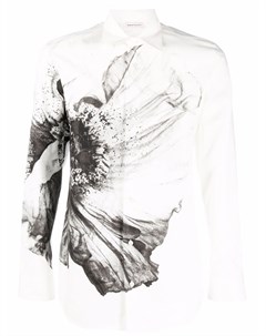 Рубашка с цветочным принтом Alexander mcqueen