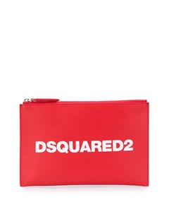 Клатч на молнии с логотипом Dsquared2