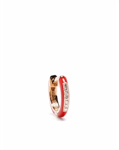 Серьга кольцо Marbella из розового золота с бриллиантом Djula