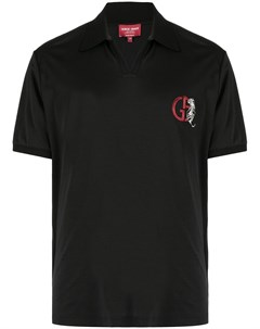 Рубашка поло с вышитым логотипом Giorgio armani