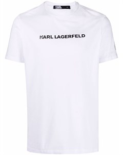Футболка из органического хлопка с логотипом Karl lagerfeld