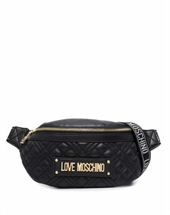Стеганая поясная сумка с логотипом Love moschino