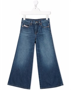 Широкие джинсы с завышенной талией Diesel kids