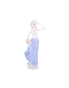 Статуэтка девушка с корзинкой цветов 30 см мультиколор 30 см Royal classics