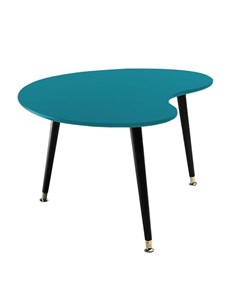 Журнальный столик почка синий 90x43x60 см Woodi