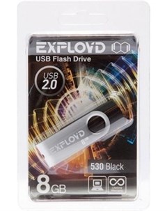 Usb flash 530 8GB черный Exployd