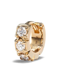Серьга кольцо из желтого золота с бриллиантами Jacquie aiche