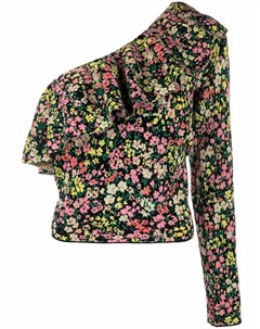 Блузка на одно плечо с цветочным принтом Philosophy di lorenzo serafini