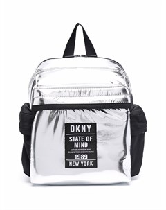 Рюкзак с нашивкой логотипом Dkny kids