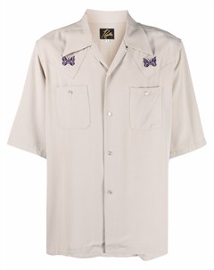Рубашка с короткими рукавами и вышитым логотипом Needles