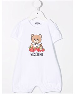 Ромпер Strawberry Teddy с логотипом Moschino kids