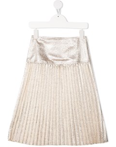 Плиссированная юбка с эффектом металлик Chloé kids