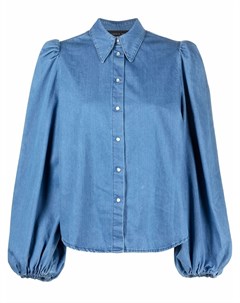 Джинсовая рубашка с объемными рукавами Federica tosi
