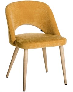 Кресло lars желтый натуральный дуб желтый 49x76x58 см R-home