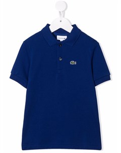 Рубашка поло с короткими рукавами и нашивкой логотипом Lacoste kids