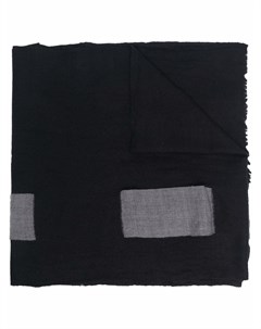 Объемный шарф в стиле колор блок Yohji yamamoto