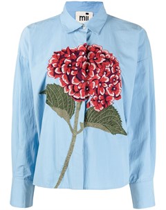 Рубашка с цветочной вышивкой Mii