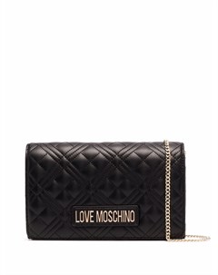 Стеганая сумка через плечо с логотипом Love moschino