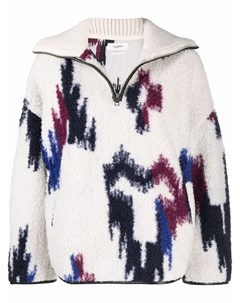 Фактурный пуловер с абстрактным принтом Isabel marant étoile