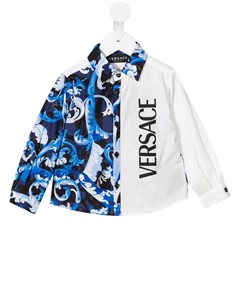 Рубашка с узором Baroque Versace kids