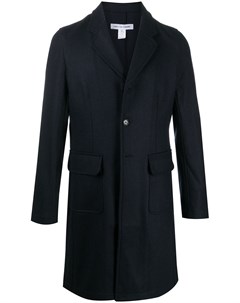 Однобортное пальто длины миди Comme des garcons shirt