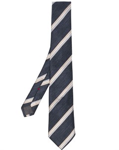 Шелковый галстук в диагональную полоску Brunello cucinelli