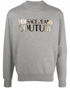 Толстовка с логотипом металлик Versace jeans couture