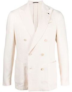 Двубортный пиджак с заостренными лацканами Lardini
